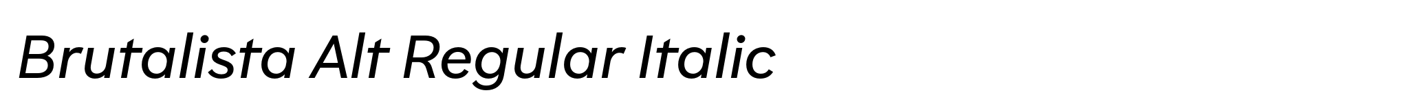 Brutalista Alt Regular Italic image